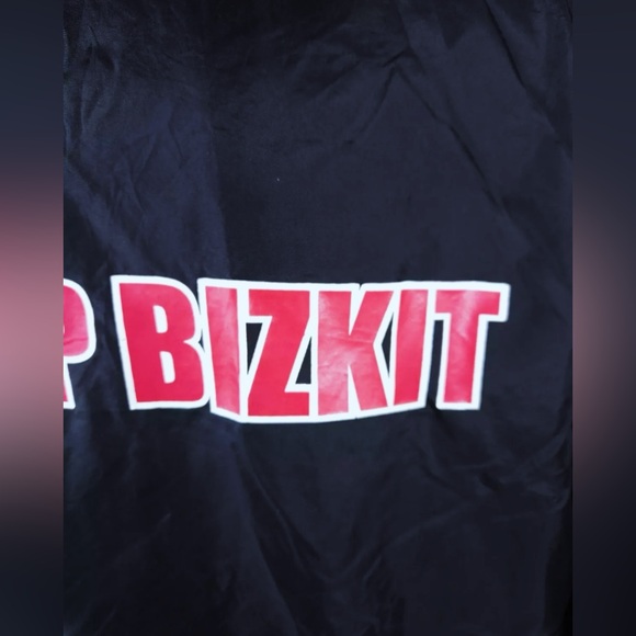 AUTHENTIC 90’S VINTAGE LIMP BIZKIT UNISEX BLACK WINDBREAKER~BY GIANT~LG - Picture 11 of 16